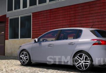 Peugeot 308 version 2.0.4 for American Truck Simulator (v1.48.x)