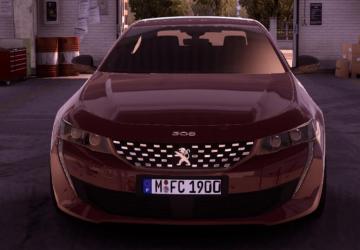 Peugeot 508 GT 2022 version 1.1 for American Truck Simulator (v1.49.x)