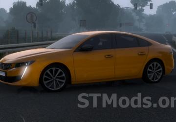 Peugeot 508 GT 2022 version 1.5 for American Truck Simulator (v1.54.x)