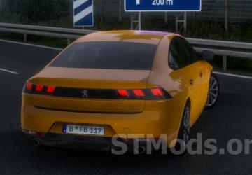 Peugeot 508 GT 2022 version 1.5 for American Truck Simulator (v1.54.x)