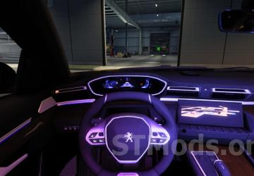 Peugeot 508 GT 2022 version 1.5 for American Truck Simulator (v1.54.x)