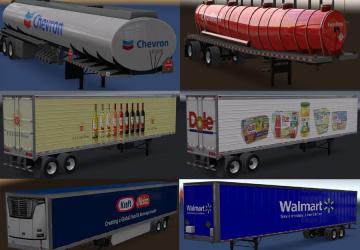 Real Companies & Trailers Pack version 2.2 for American Truck Simulator (v1.43.x)