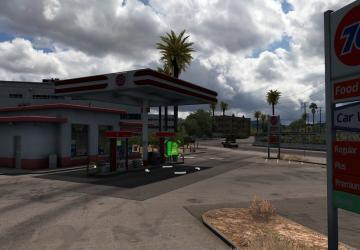 Real Gas Stations version 1.2 for American Truck Simulator (v1.43.x)