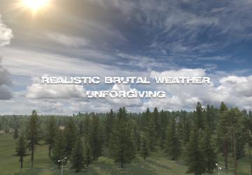 Realistic Brutal Weather version 4.8 for American Truck Simulator (v1.43.x)