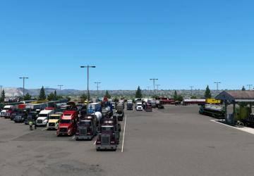 Map Realistic truck parking version 1.0 for American Truck Simulator (v1.44.x)