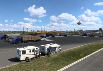 Map Realistic truck parking version 1.0 for American Truck Simulator (v1.44.x)