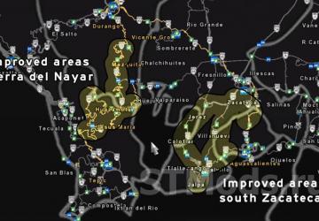 Map Reforma map version 2.9.0 for American Truck Simulator (v1.54.x)
