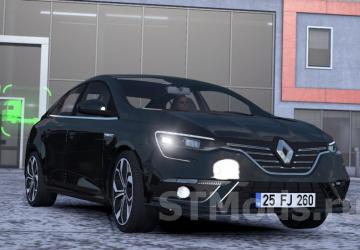 Renault Megane 4 version 1.9.1 for American Truck Simulator (v1.46.x, 1.47.x)
