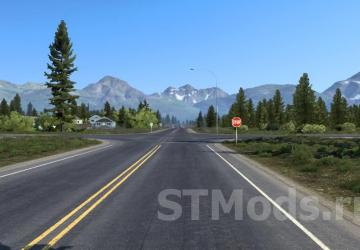 Route Alaska version 1.7 for American Truck Simulator (v1.49.x)