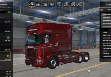 Scania R & Streamline Modifications by RJL v1.2 for American Truck Simulator (v1.43.x)