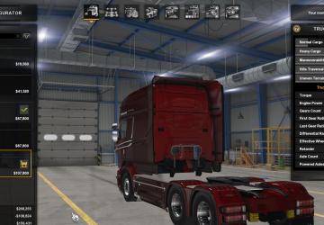Scania R & Streamline Modifications by RJL v1.2 for American Truck Simulator (v1.43.x)