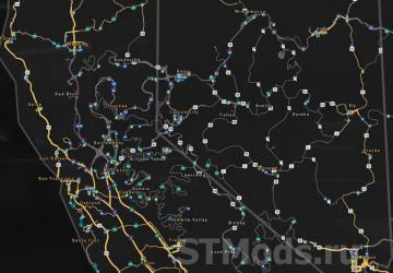 Map Sierra Nevada version 2.6.6 for American Truck Simulator (v1.49.x)