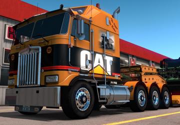 CAT Skin for Kenworth K100e version 1.0 for American Truck Simulator (v1.35.x)