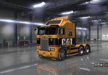 CAT Skin for Kenworth K100e version 1.0 for American Truck Simulator (v1.35.x)