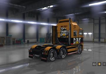 CAT Skin for Kenworth K100e version 1.0 for American Truck Simulator (v1.35.x)