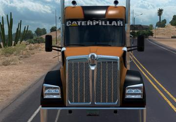Caterpillar Skin for Kenworth W990 version 1.0 for American Truck Simulator (v1.35.x)