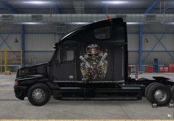 Skull Skin for Freightliner Century & Columbia C120 v1.0 for American Truck Simulator (v1.38.x, - 1.40.x)