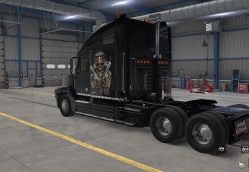 Skull Skin for Freightliner Century & Columbia C120 v1.0 for American Truck Simulator (v1.38.x, - 1.40.x)
