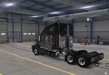 Skull and Fire Skin for Freightliner Century & Columbia C120 v1.0 for American Truck Simulator (v1.38.x, - 1.40.x)