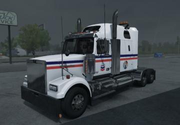 Chevron Skin for Western Star 4900FA version 1.0 for American Truck Simulator (v1.35.x, 1.36.x)