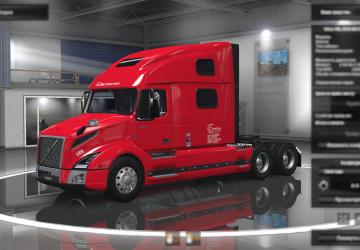 Volvo VNL 2019 Carolina Skin version 2.1 for American Truck Simulator (v1.35.x)