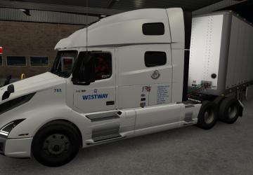 Volvo VNL 2019 Skin Alex Brezhnev Volvo Blogger v1.0 for American Truck Simulator (v1.35.x, - 1.37.x)