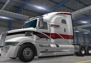 Skin for Western Star 5700XE SHARP version 1.0 for American Truck Simulator (v1.46x)