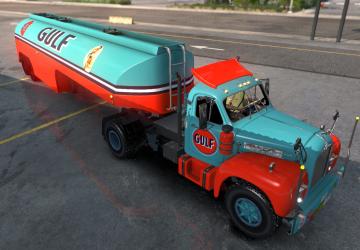 Gulf Skin for Mack B62 version 1.0 for American Truck Simulator (v1.35.x, 1.36.x)