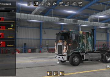 Pirates of the Caribbean Skin for Kenworth K100E v1.0 for American Truck Simulator (v1.36.x, - 1.38.x)