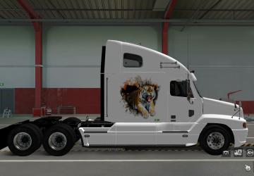 Tiger Skin for Freightliner Century & Columbia C 120 v1.0 for American Truck Simulator (v1.38.x, - 1.43.x)