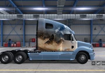 Wolf Skin for Freightliner Century & Columbia v1.2 for American Truck Simulator (v1.35.x, - 1.42.x)