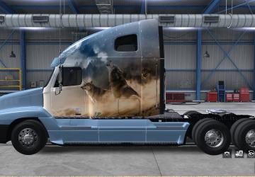 Wolf Skin for Freightliner Century & Columbia v1.2 for American Truck Simulator (v1.35.x, - 1.42.x)