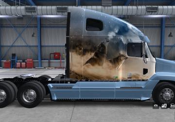 Wolf Skin for Freightliner Century & Columbia v1.2 for American Truck Simulator (v1.35.x, - 1.42.x)