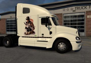 Wild West Skin for Freightliner Century & Columbia v1.0 for American Truck Simulator (v1.44.х)
