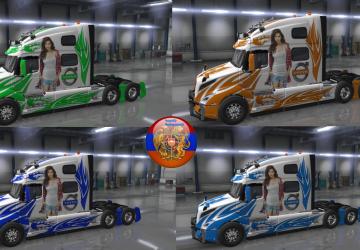 Metallic Racing Skin Pack for Volvo VNL 2019 v2.0 for American Truck Simulator (v1.35.x)
