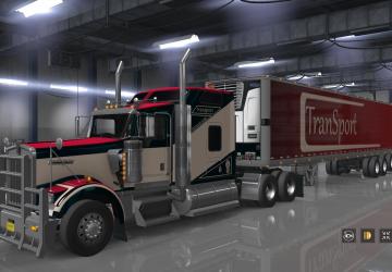 Transport Skin Pack for Kenworth W900 and Own Trailer v1.0 for American Truck Simulator (v1.32.x, - 1.35.x)