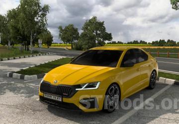 Skoda Octavia 2022 version 1.2.1 for American Truck Simulator (v1.49.x)