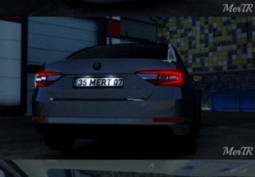 Skoda SuperB 2017 version 4.3 for American Truck Simulator (v1.48.x)