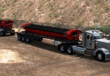 SmithCo Side Dump Double Trailer version 1.2 for American Truck Simulator (v1.35.x, 1.36.x)