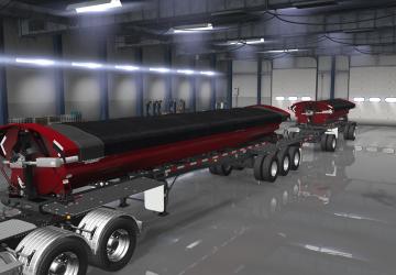 SmithCo Side Dump Double Trailer version 1.2 for American Truck Simulator (v1.35.x, 1.36.x)