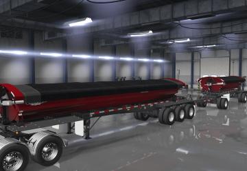 SmithCo Side Dump Double Trailer version 1.2 for American Truck Simulator (v1.35.x, 1.36.x)