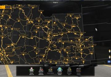 Saving a 100% road default map version 1.0 for American Truck Simulator (v1.44.х)