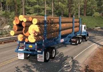 Sparta 4 Bolster Log Trailer version 1.0.2 for American Truck Simulator (v1.38.x)