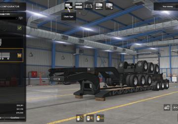 Stacked SCS Lowboy Trailers version 1.1 for American Truck Simulator (v1.41.x, 1.42.x)