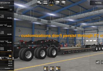 Stacked SCS Lowboy Trailers version 1.1 for American Truck Simulator (v1.41.x, 1.42.x)