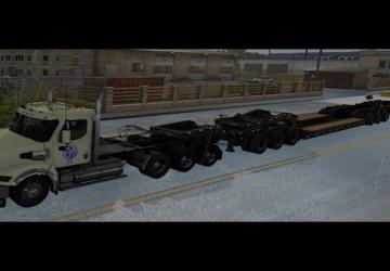 Stacked SCS Lowboy Trailers version 1.1 for American Truck Simulator (v1.41.x, 1.42.x)