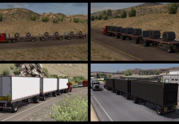 Standard Trailers in Traffic version 1.0 for American Truck Simulator (v1.41.x)
