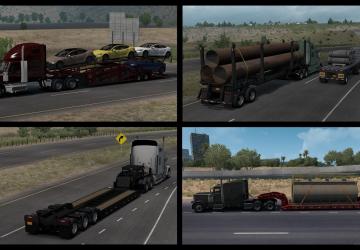 Standard Trailers in Traffic version 1.0 for American Truck Simulator (v1.41.x)