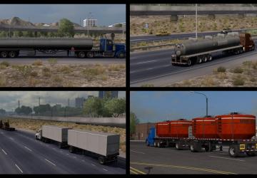 Standard Trailers in Traffic version 1.0 for American Truck Simulator (v1.41.x)