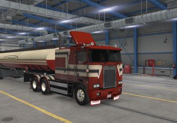 Textures and Interior for Kenworth K100 E v1.2 for American Truck Simulator (v1.38.x)